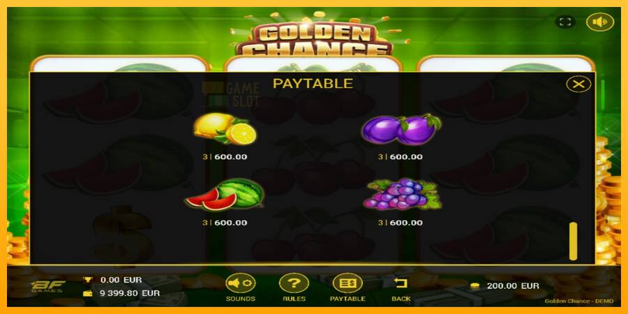 Golden Chance automat për para të vërteta, foto 4