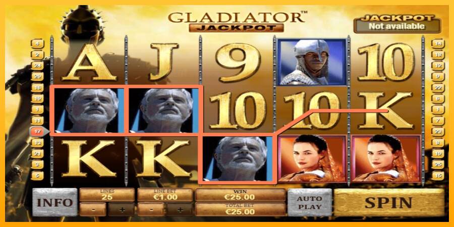 Gladiator Jackpot automat për para të vërteta, foto 2