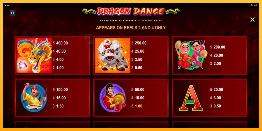 Dragon Dance automat për para të vërteta, foto 6