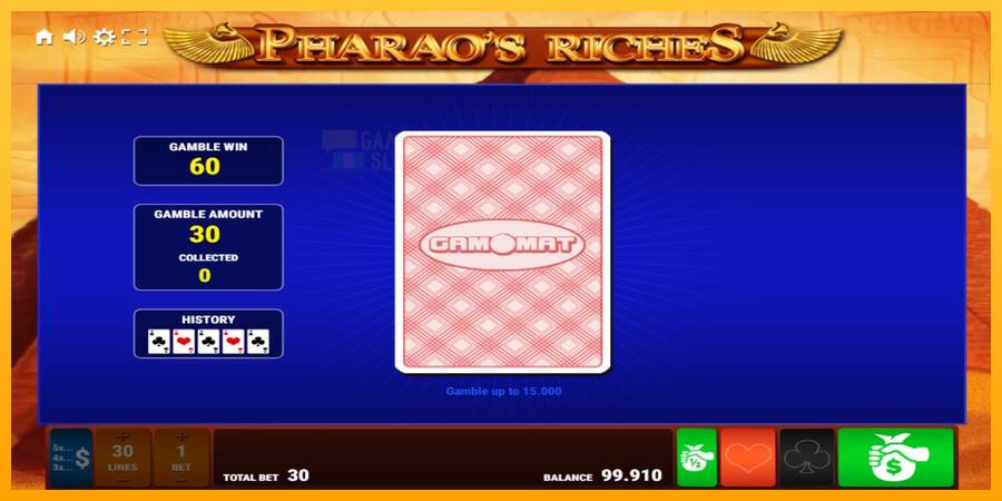 Pharaos Riches automat për para të vërteta, foto 4