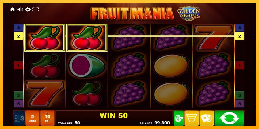 Fruit Mania Golden Nights automat për para të vërteta, foto 2