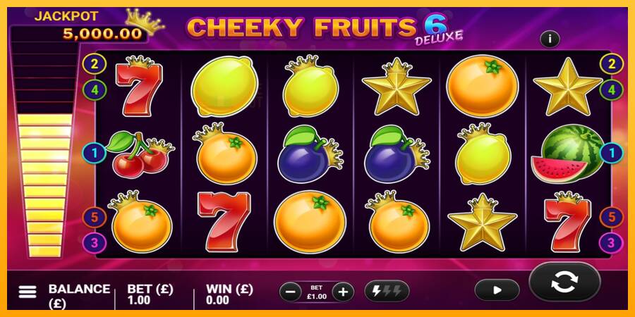 Cheeky Fruits 6 Deluxe automat për para të vërteta, foto 2