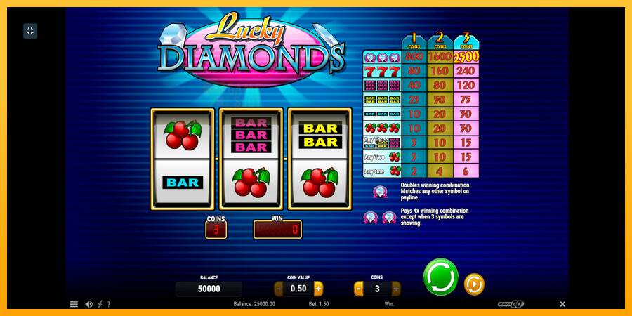 Lucky Diamonds automat për para të vërteta, foto 1