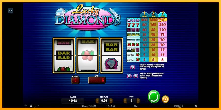 Lucky Diamonds automat për para të vërteta, foto 3