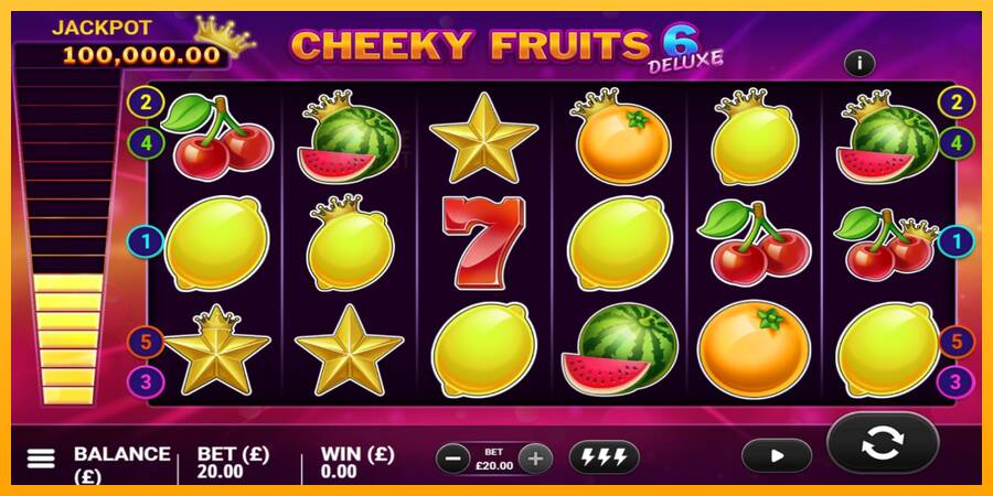 Cheeky Fruits 6 Deluxe automat për para të vërteta, foto 4