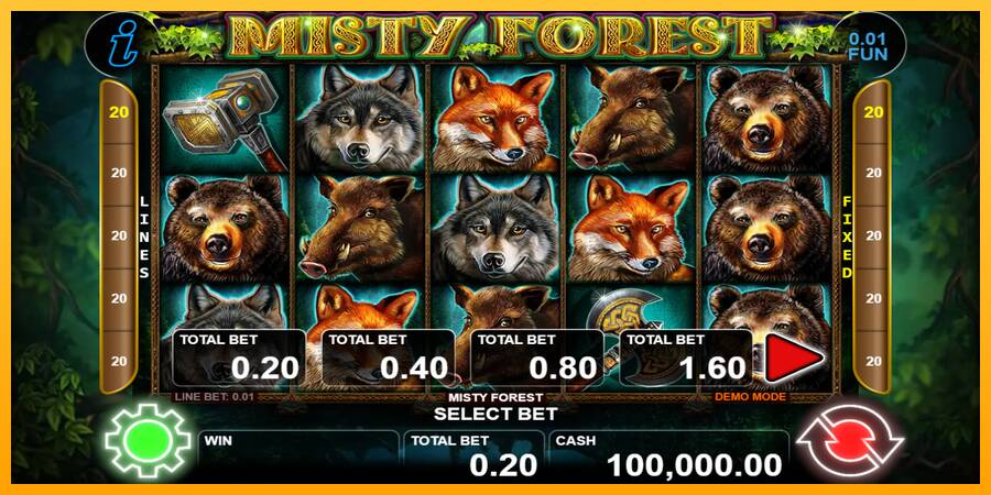 Misty Forest automat për para të vërteta, foto 1