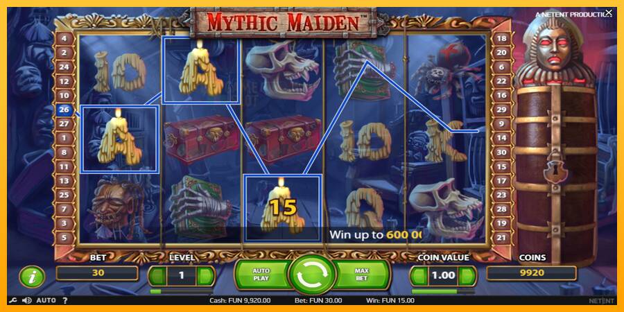 Mythic Maiden automat për para të vërteta, foto 3