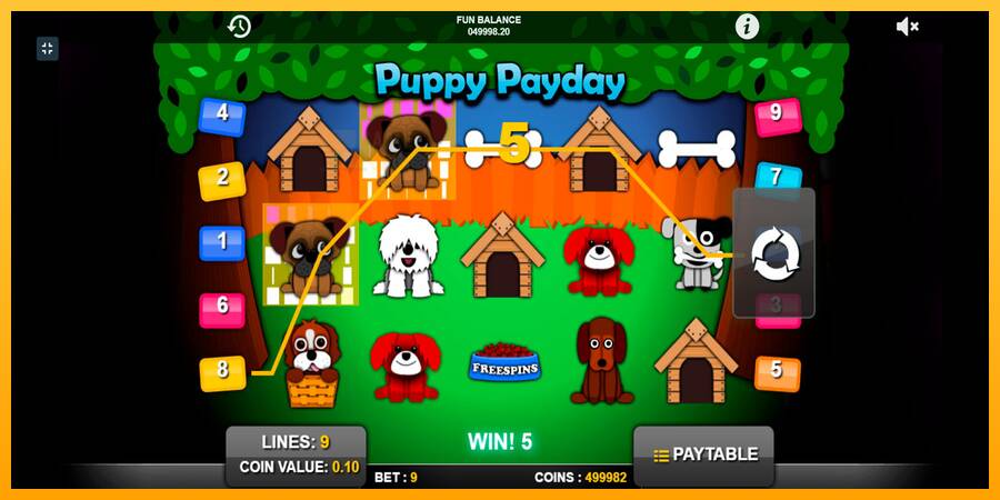 Puppy Payday automat për para të vërteta, foto 3