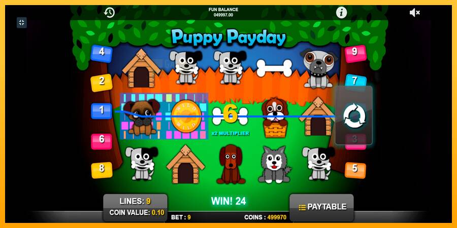 Puppy Payday automat për para të vërteta, foto 4