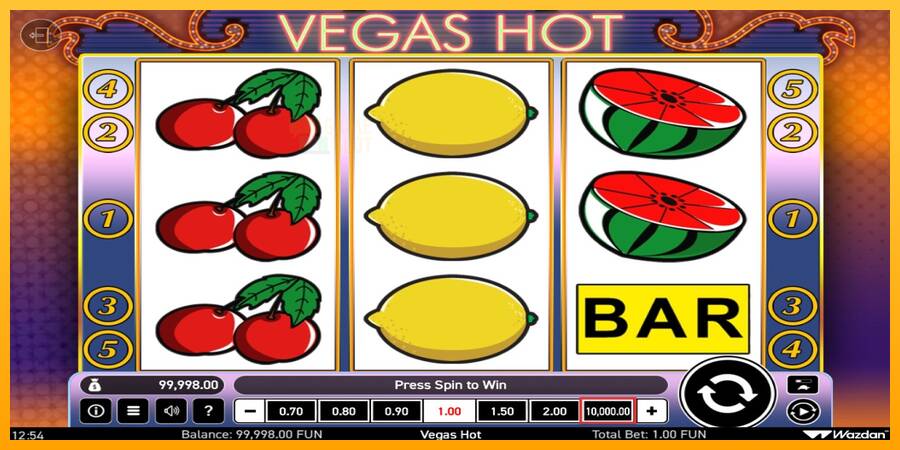 Vegas Hot automat për para të vërteta, foto 2