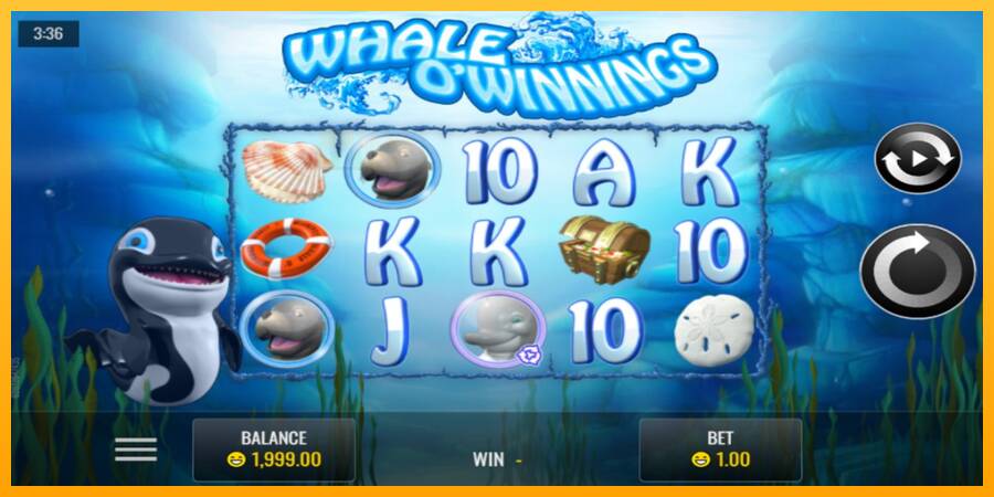 Whale O’Winnings automat për para të vërteta, foto 1