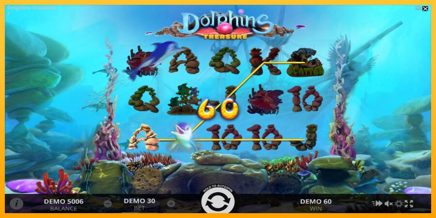 Dolphins Treasure automat për para të vërteta, foto 4