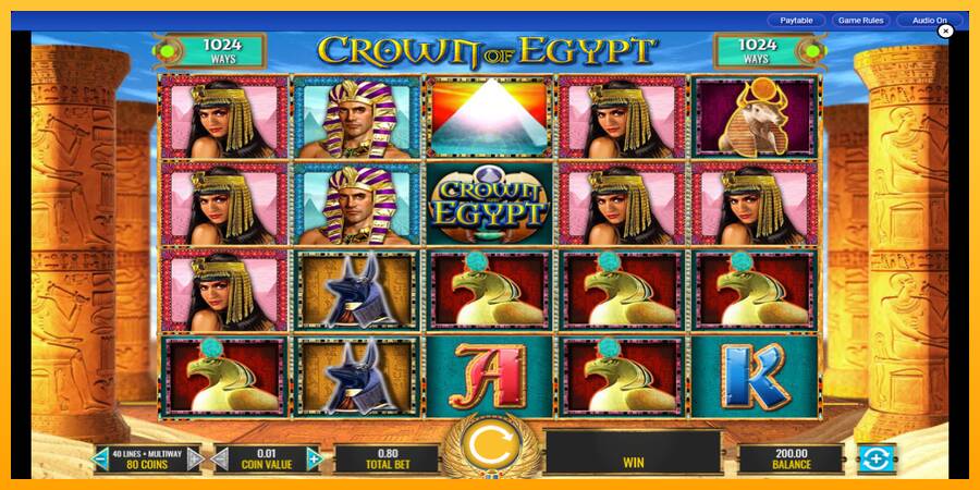 Crown of Egypt automat për para të vërteta, foto 1