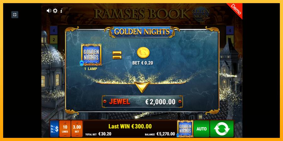 Ramses Book Golden Nights automat për para të vërteta, foto 4