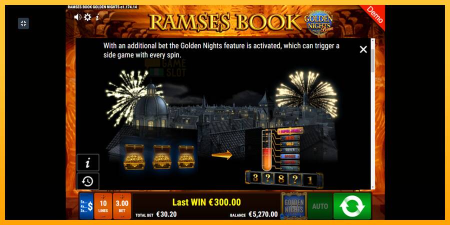 Ramses Book Golden Nights automat për para të vërteta, foto 5