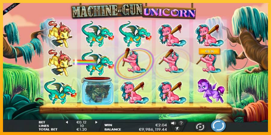 Machine Gun Unicorn automat për para të vërteta, foto 2