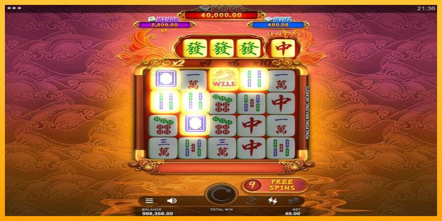 Pong Pong Mahjong Jackpots automat për para të vërteta, foto 5