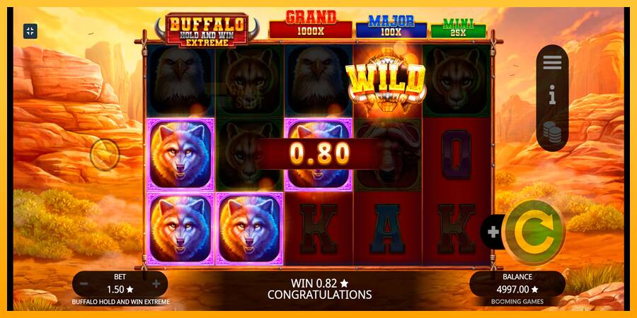 Buffalo Hold and Win Extreme automat për para të vërteta, foto 2