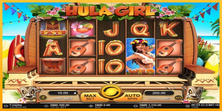 Hula Girl automat për para të vërteta, foto 4