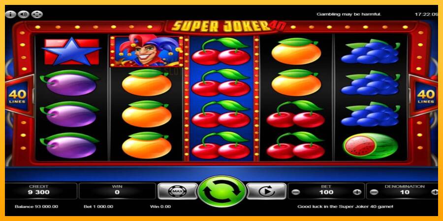 Super Joker 40 automat për para të vërteta, foto 3