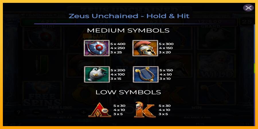 Zeus Unchained - Hold & Hit automat për para të vërteta, foto 6