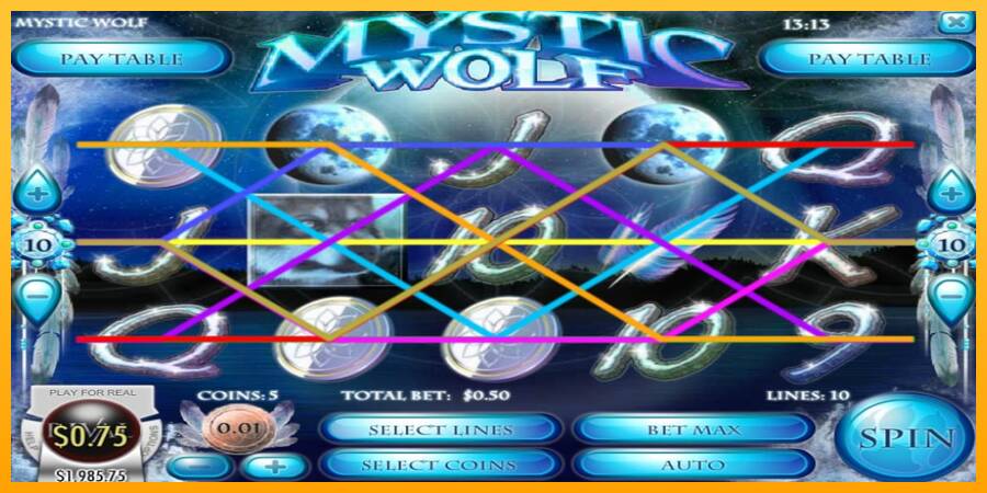 Mystic Wolf automat për para të vërteta, foto 2