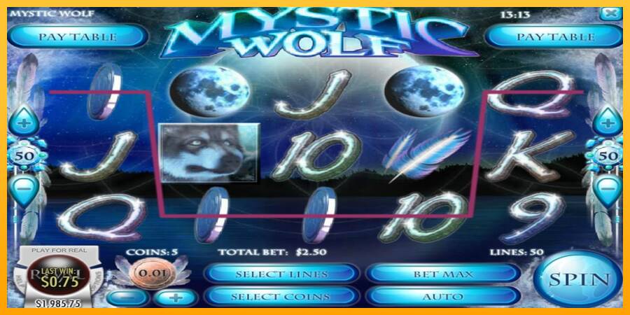 Mystic Wolf automat për para të vërteta, foto 3