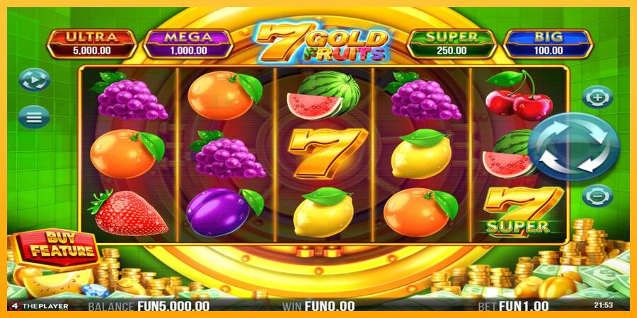 7 Gold Fruits automat për para të vërteta, foto 2