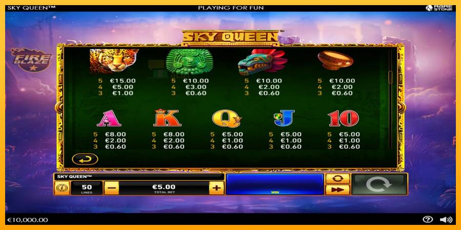 Sky Queen automat për para të vërteta, foto 5