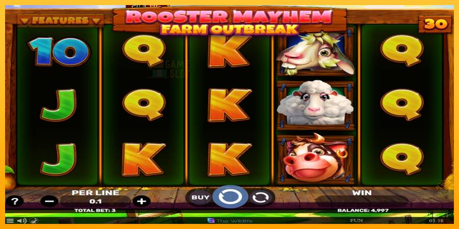 Rooster Mayhem Farm Outbreak automat për para të vërteta, foto 2