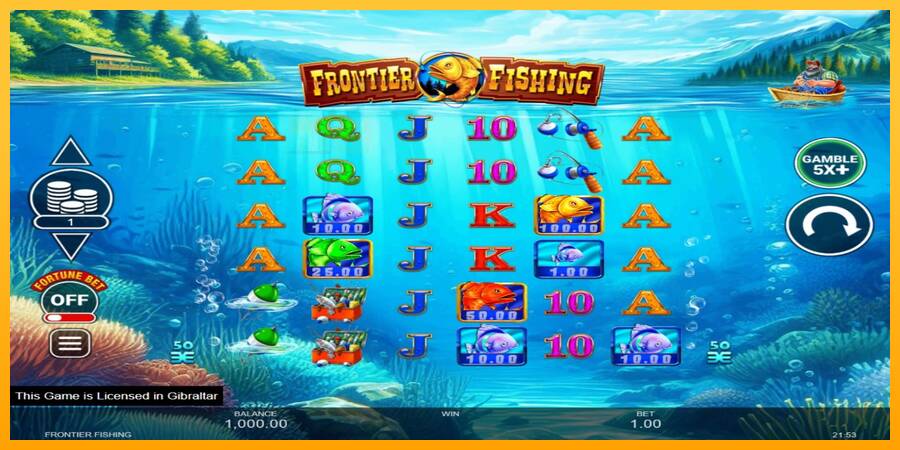 Frontier Fishing automat për para të vërteta, foto 2