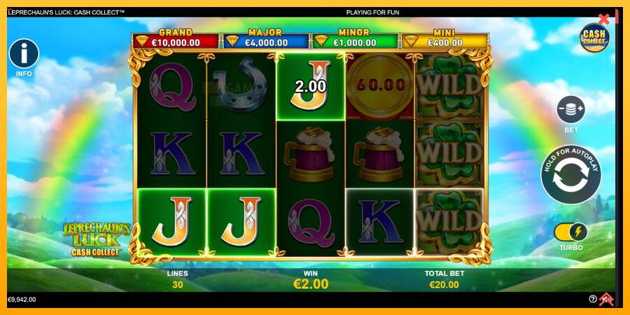 Leprechauns Luck Cash Collect Megaways PowerPlay Jackpot automat për para të vërteta, foto 3