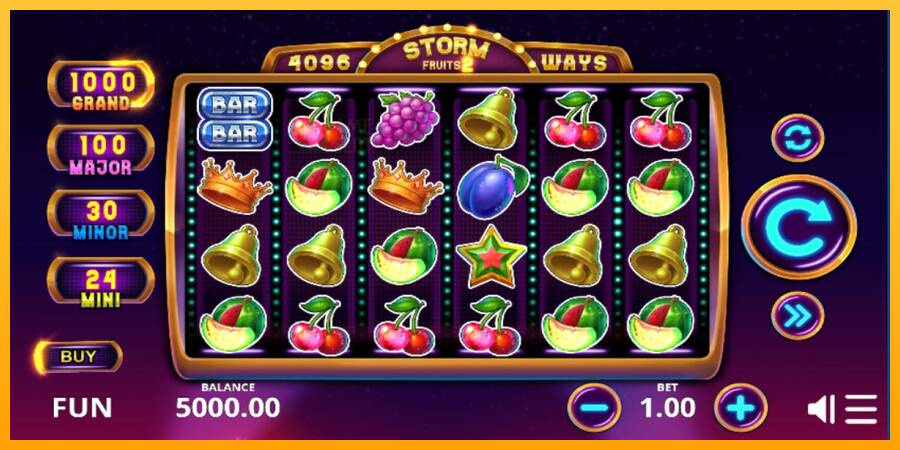 Storm Fruits 2 automat për para të vërteta, foto 1