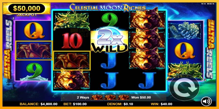 Celestial Moon Riches automat për para të vërteta, foto 3