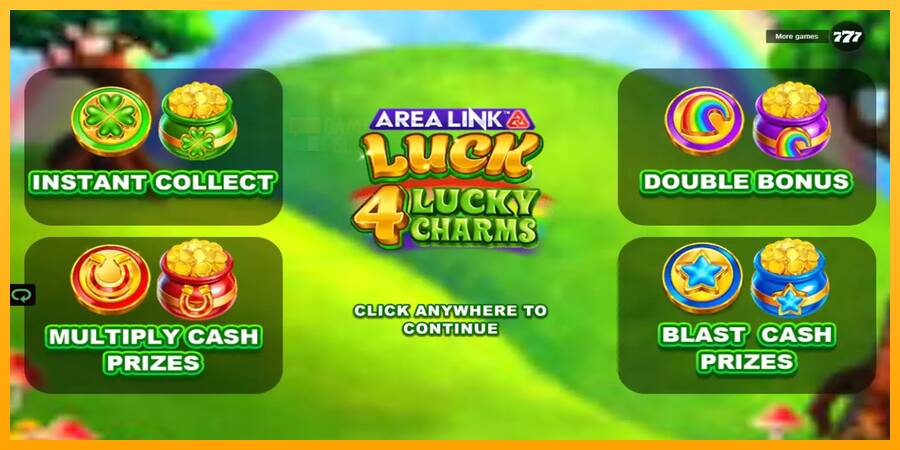 Area Link Luck 4 Lucky Charms automat për para të vërteta, foto 1