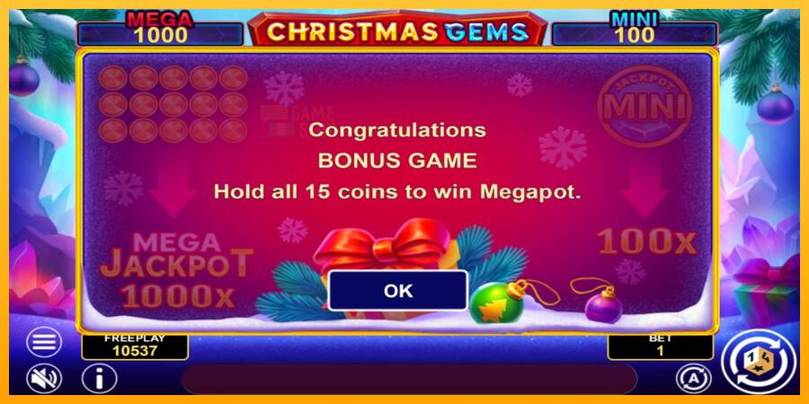 Christmas Gems Hold & Win automat për para të vërteta, foto 6