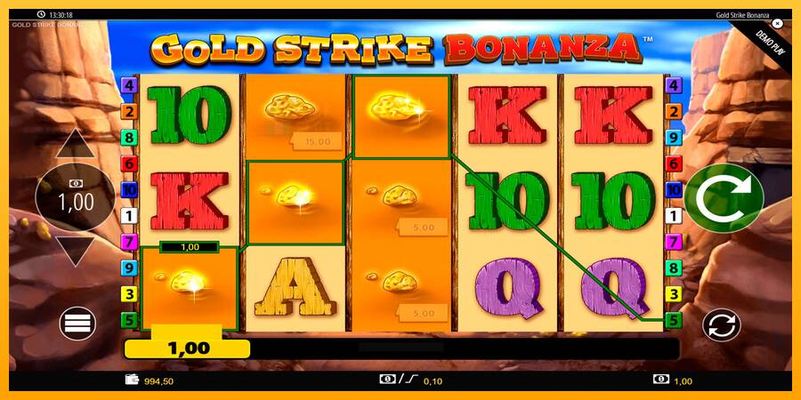 Gold Strike Bonanza automat për para të vërteta, foto 3