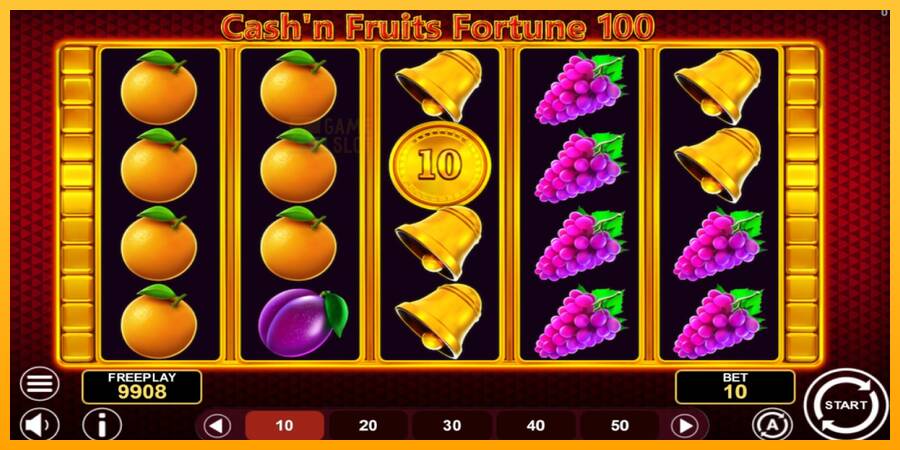 Cashn Fruits Fortune 100 automat për para të vërteta, foto 3