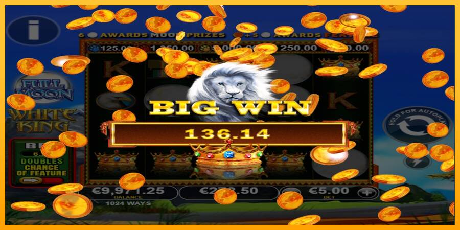 Full Moon: White King PowerPlay Jackpot automat për para të vërteta, foto 4