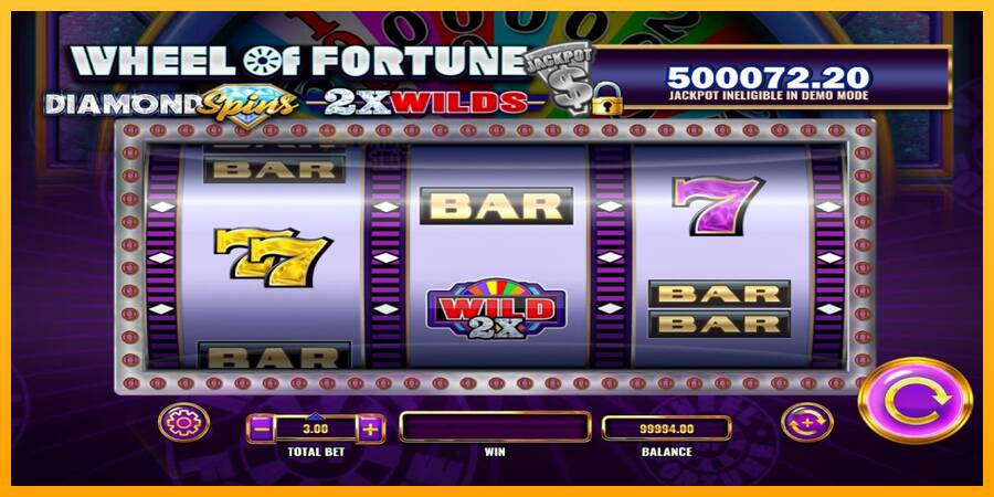 Wheel of Fortune Diamond Spins 2x Wilds automat për para të vërteta, foto 2