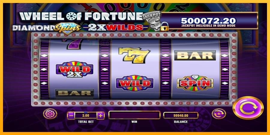 Wheel of Fortune Diamond Spins 2x Wilds automat për para të vërteta, foto 3