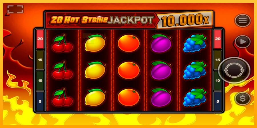 20 Hot Strike Jackpot automat për para të vërteta, foto 1