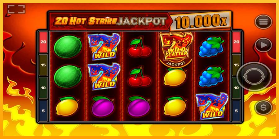 20 Hot Strike Jackpot automat për para të vërteta, foto 2