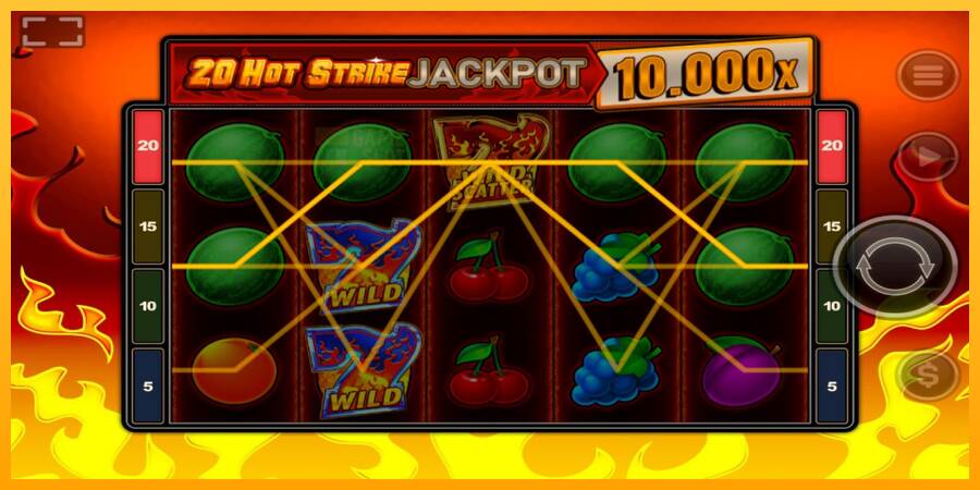 20 Hot Strike Jackpot automat për para të vërteta, foto 3