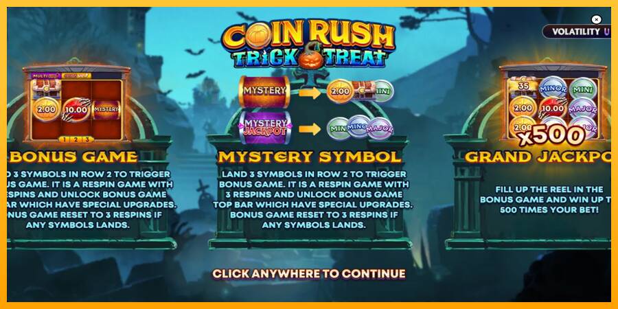 Coin Rush: Trick o Treat automat për para të vërteta, foto 1