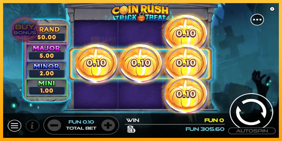 Coin Rush: Trick o Treat automat për para të vërteta, foto 3