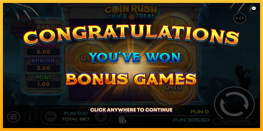 Coin Rush: Trick o Treat automat për para të vërteta, foto 4