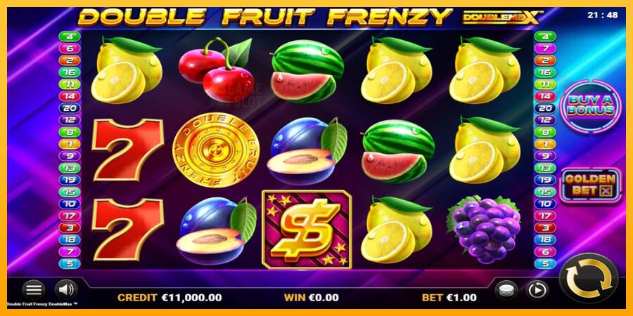 Double Fruit Frenzy DoubleMax automat për para të vërteta, foto 1