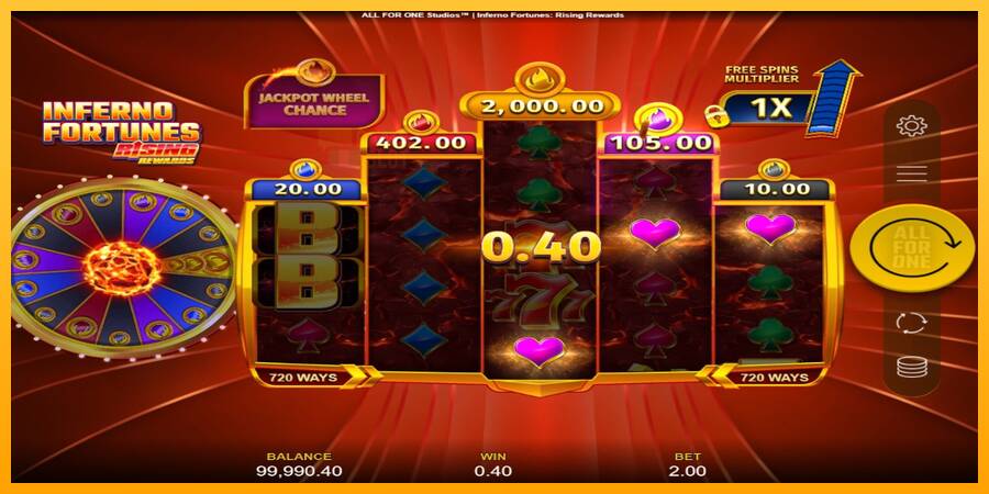 Inferno Fortunes: Rising Rewards automat për para të vërteta, foto 3