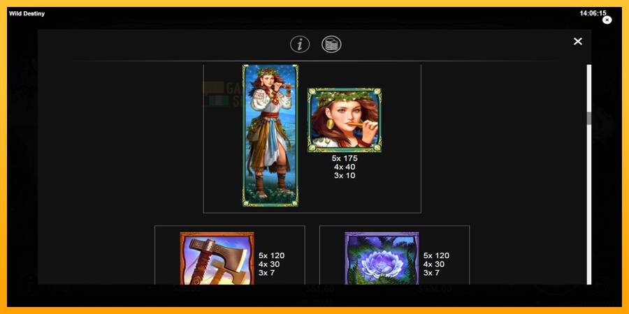 Wild Destiny automat për para të vërteta, foto 6